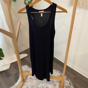 Black racer back dress